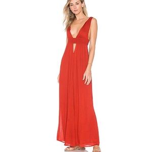 Indah Red Maxi Dress